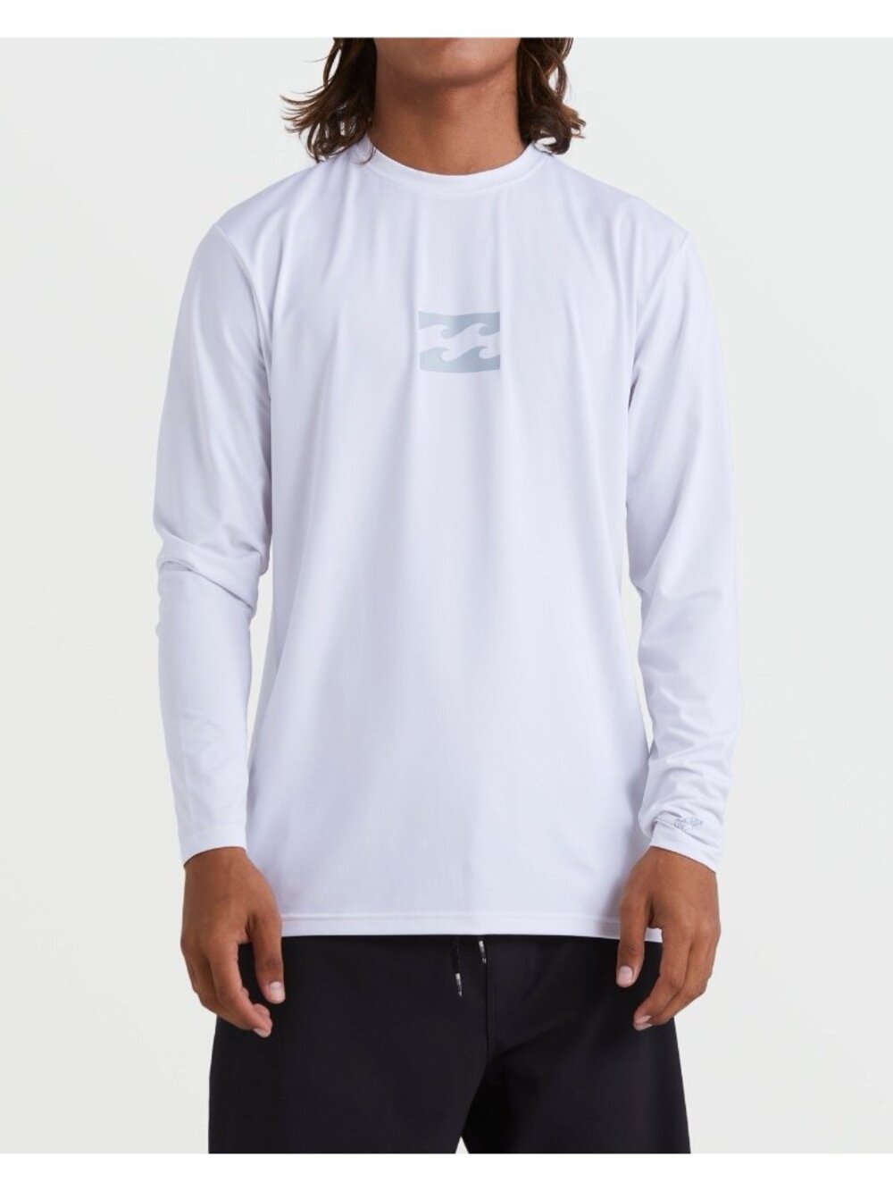 $40 Billabong Classic Wave Loose Fit Long Sleeves Rash In White UPF 50+ Size 2XL